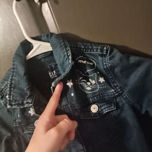 GAP Kids Blue Denim Jacket with Star Details